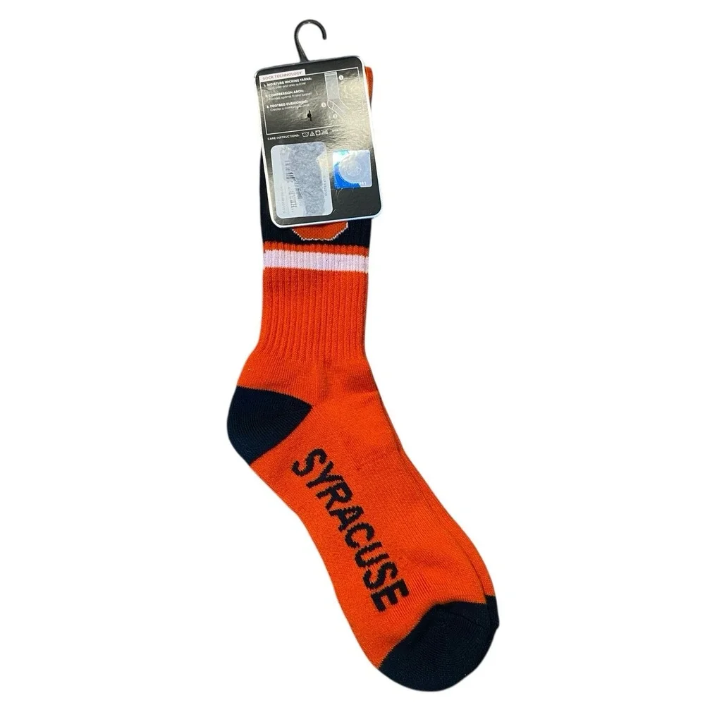 Syracuse '47 Moisture Wicking‎ Crew Socks Men's Size 9-13